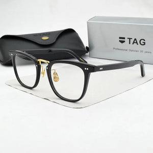 Retro Square glasses frame men  Acetate brand eyeglasses Nerd myopia computer eyeglasses frames for women  spectacles