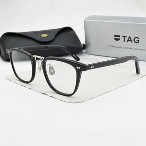 Retro Square glasses frame men  Acetate brand eyeglasses Nerd myopia computer eyeglasses frames for women  spectacles