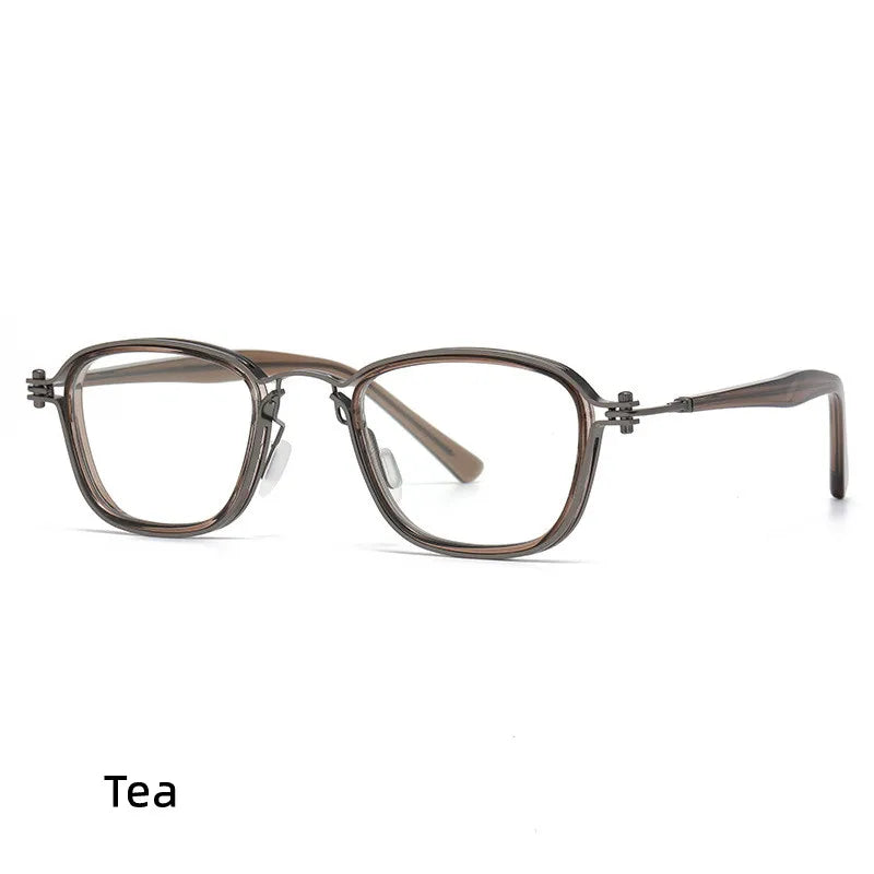Retro Steam Punk Design Glasses Frames Optical Prescription Men Women Anti Blue Light Acetate Leg  Computer Eyeglasses
