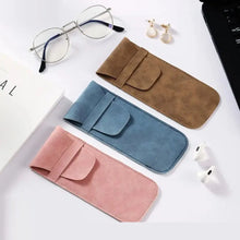 Load image into Gallery viewer, Retro Sun Glasses Case High Quality Waterproof Soft Shell Eyewear Storage Bag PU Leather Portable Glasses Box Unisex