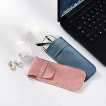 Load image into Gallery viewer, Retro Sun Glasses Case High Quality Waterproof Soft Shell Eyewear Storage Bag PU Leather Portable Glasses Box Unisex