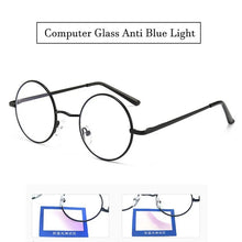 Load image into Gallery viewer, Retro Vintage Gaming Computer Glasses for Women Men Anti Blue Light Metal Frame Clear Lens Round Circle Eyeglasses Eyewear