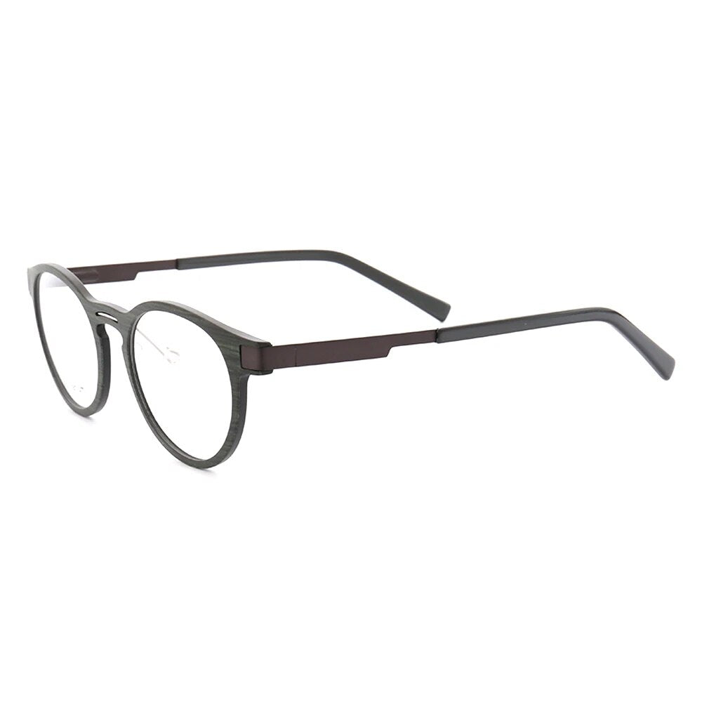 Retro Women Eyeglass Frame Men Round Optical Glasses Frames  Light Carbon Fiber Spectacles Rx Eyewear Purple Gold Vintage