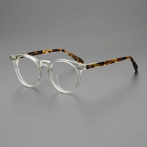 Retro acetate glasses frame men top quality handmade optical Clip eyewear Myopia reading women prescription vintage eyeglasses