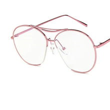 Load image into Gallery viewer, Retro design Big Metal Frame for Women glasses transparent unisex student Spectacles men male adorn eyeglasses computer eyewear