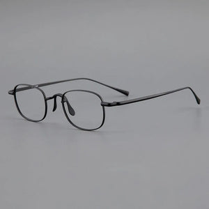 Retro glasses frame men Myopia reading women personalized eyeglasses   pure titanium simple big face optical eyewear