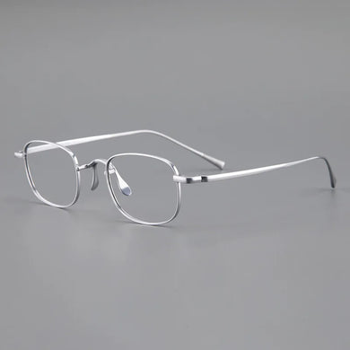 Retro glasses frame men Myopia reading women personalized eyeglasses   pure titanium simple big face optical eyewear