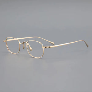 Retro glasses frame men Myopia reading women personalized eyeglasses   pure titanium simple big face optical eyewear