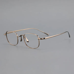 Retro glasses frame men Myopia reading women personalized eyeglasses   pure titanium simple big face optical eyewear