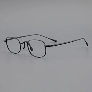 Retro glasses frame men Myopia reading women personalized eyeglasses   pure titanium simple big face optical eyewear