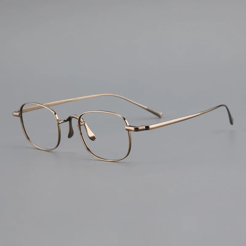 Retro glasses frame men Myopia reading women personalized eyeglasses   pure titanium simple big face optical eyewear