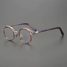 Carica l&#39;immagine nel visualizzatore di Gallery, Retro glasses frame men Vintage Designer round Titanium optical eyeglasses Myopia reading women  prescription computer eyewear