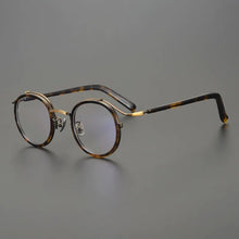 Carica l&#39;immagine nel visualizzatore di Gallery, Retro glasses frame men Vintage Designer round Titanium optical eyeglasses Myopia reading women  prescription computer eyewear