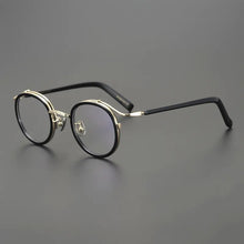 Carica l&#39;immagine nel visualizzatore di Gallery, Retro glasses frame men Vintage Designer round Titanium optical eyeglasses Myopia reading women  prescription computer eyewear