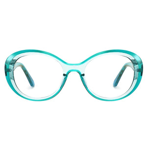 Reven 2146 TR90 Round Glasses Frame Women Vintage Prescription Eyeglasses Anti-Blue Ray Myopia Optical Spectacles