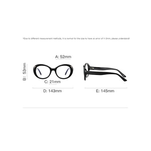 Reven 2146 TR90 Round Glasses Frame Women Vintage Prescription Eyeglasses Anti-Blue Ray Myopia Optical Spectacles
