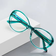 Load image into Gallery viewer, Reven 2146 TR90 Round Glasses Frame Women Vintage Prescription Eyeglasses Anti-Blue Ray Myopia Optical Spectacles
