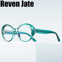 Load image into Gallery viewer, Reven 2146 TR90 Round Glasses Frame Women Vintage Prescription Eyeglasses Anti-Blue Ray Myopia Optical Spectacles