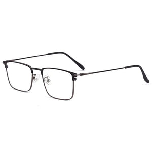 Reven Jate 0606 Full Rim Square Shape Alloy Men Eyeglasses Frame Prescription Man Eyewear Rx-able Glasses Spectacles Frame