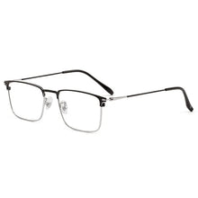 Carica l&#39;immagine nel visualizzatore di Gallery, Reven Jate 0606 Full Rim Square Shape Alloy Men Eyeglasses Frame Prescription Man Eyewear Rx-able Glasses Spectacles Frame