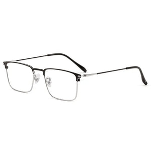 Reven Jate 0606 Full Rim Square Shape Alloy Men Eyeglasses Frame Prescription Man Eyewear Rx-able Glasses Spectacles Frame