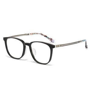 Reven Jate 1106 Acetate Optical Glasses Frame Women Retro Vintage Square Eyeglasses Prescription Spectacles Myopia Eyewear