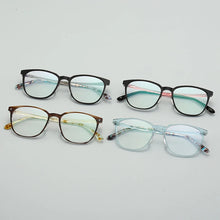 Load image into Gallery viewer, Reven Jate 1106 Acetate Optical Glasses Frame Women Retro Vintage Square Eyeglasses Prescription Spectacles Myopia Eyewear