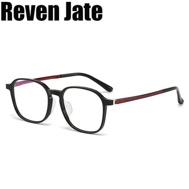 Reven Jate 1107 Acetate Optical Glasses Frame Women Retro Vintage Square Eyeglasses Prescription Spectacles Myopia Eyewear