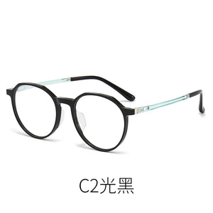 Reven Jate 1108 Acetate Optical Glasses Frame Women Retro Vintage Round Eyeglasses Prescription Spectacles Myopia Eyewear