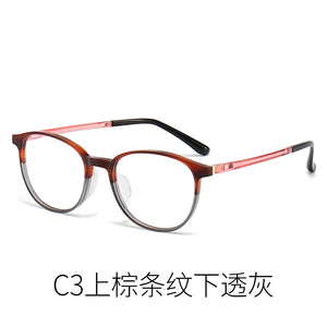 Reven Jate 1110 Acetate Optical Glasses Frame Women Retro Vintage Round Eyeglasses Prescription Spectacles Myopia Eyewear