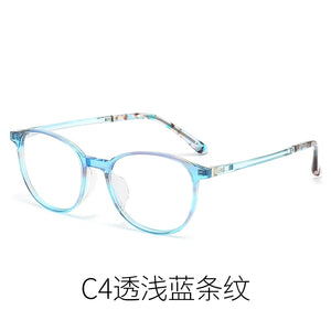 Reven Jate 1110 Acetate Optical Glasses Frame Women Retro Vintage Round Eyeglasses Prescription Spectacles Myopia Eyewear