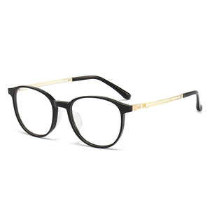 Reven Jate 1110 Acetate Optical Glasses Frame Women Retro Vintage Round Eyeglasses Prescription Spectacles Myopia Eyewear