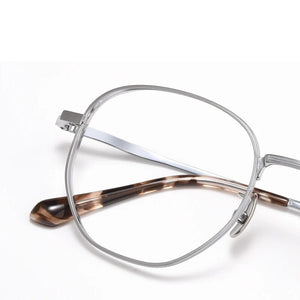 Reven Jate 2048T Round Optical Glasses Pure Titanium Frame Prescription Eyeglasses Rx Women for Female Eyewear