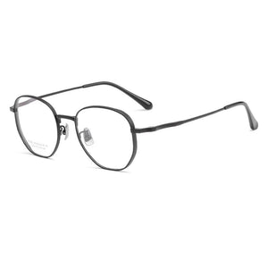 Reven Jate 2048T Round Optical Glasses Pure Titanium Frame Prescription Eyeglasses Rx Women for Female Eyewear