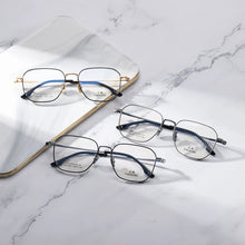 Load image into Gallery viewer, Reven Jate 21003 polygon Optical Glasses Pure Titanium Frame Prescription Eyeglasses Rx Women for Female Eyewear
