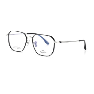 Reven Jate 21003 polygon Optical Glasses Pure Titanium Frame Prescription Eyeglasses Rx Women for Female Eyewear