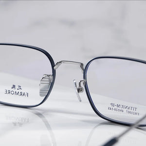 Reven Jate 21007 Square Optical Glasses Pure Titanium Frame Prescription Eyeglasses Rx Women for Female Eyewear