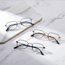 Load image into Gallery viewer, Reven Jate 21007 Square Optical Glasses Pure Titanium Frame Prescription Eyeglasses Rx Women for Female Eyewear