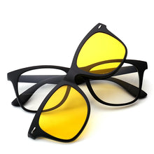 Load image into Gallery viewer, Reven Jate 2208 Polarized Night Vision Sunshades Tr-90 Plastic Super Light Glasses Frame with Magnetic Polarize Sunglasses Clips