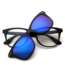 Load image into Gallery viewer, Reven Jate 2208 Polarized Night Vision Sunshades Tr-90 Plastic Super Light Glasses Frame with Magnetic Polarize Sunglasses Clips