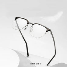 Carica l&#39;immagine nel visualizzatore di Gallery, Reven Jate 2610 Optical Pure Titanium Square Frame Prescription Eyeglasses Rx Men or Women Glasses for Male Female Eyewear