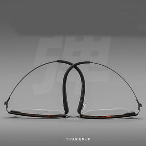 Reven Jate 2610 Optical Pure Titanium Square Frame Prescription Eyeglasses Rx Men or Women Glasses for Male Female Eyewear