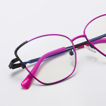 Carica l&#39;immagine nel visualizzatore di Gallery, Reven Jate 3014 Anti Blue Ray Light Blocking Full Rim Alloy Metal Eyeglasses Frame for Women Optical Eyewear Glasses Frame