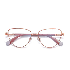 Reven Jate 3018 Anti Blue Ray Light Blocking Full Rim Alloy Metal Eyeglasses Frame for Women Optical Eyewear Glasses Frame