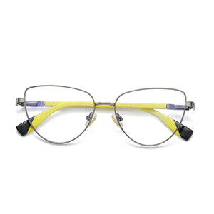 Reven Jate 3018 Anti Blue Ray Light Blocking Full Rim Alloy Metal Eyeglasses Frame for Women Optical Eyewear Glasses Frame