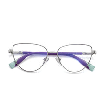 Carica l&#39;immagine nel visualizzatore di Gallery, Reven Jate 3018 Anti Blue Ray Light Blocking Full Rim Alloy Metal Eyeglasses Frame for Women Optical Eyewear Glasses Frame