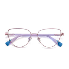 Carica l&#39;immagine nel visualizzatore di Gallery, Reven Jate 3018 Anti Blue Ray Light Blocking Full Rim Alloy Metal Eyeglasses Frame for Women Optical Eyewear Glasses Frame