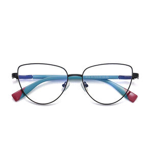 Reven Jate 3018 Anti Blue Ray Light Blocking Full Rim Alloy Metal Eyeglasses Frame for Women Optical Eyewear Glasses Frame