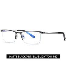 Load image into Gallery viewer, Reven Jate 5916 Half Rim Alloy Front Flexible Plastic TR-90 Temple Legs Optical Eyeglasses Frame for Men and Women Eyewear