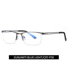 Load image into Gallery viewer, Reven Jate 5916 Half Rim Alloy Front Flexible Plastic TR-90 Temple Legs Optical Eyeglasses Frame for Men and Women Eyewear